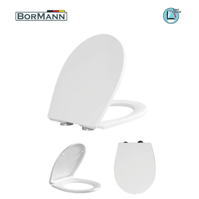 BORMANN BTW1040 Κάλυμμα Λεκάνης Libra Soft Close 2268gr, Duroplast 435x350mm