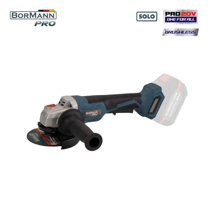 BORMANN Pro BBP5133 Γωνιακός Τροχός Compact, Brushless,Μπαταρίας 20V,Li-Ion,Φ125mm,8500rpm-SOLO