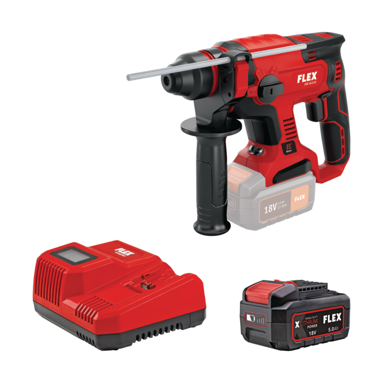 ΠΕΡΙΣΤΡΟΦΙΚΟ ΠΙΣΤΟΛΕΤΟ ΜΠΑΤΑΡΙΑΣ CHE 18.0-EC/ 5.0 Set