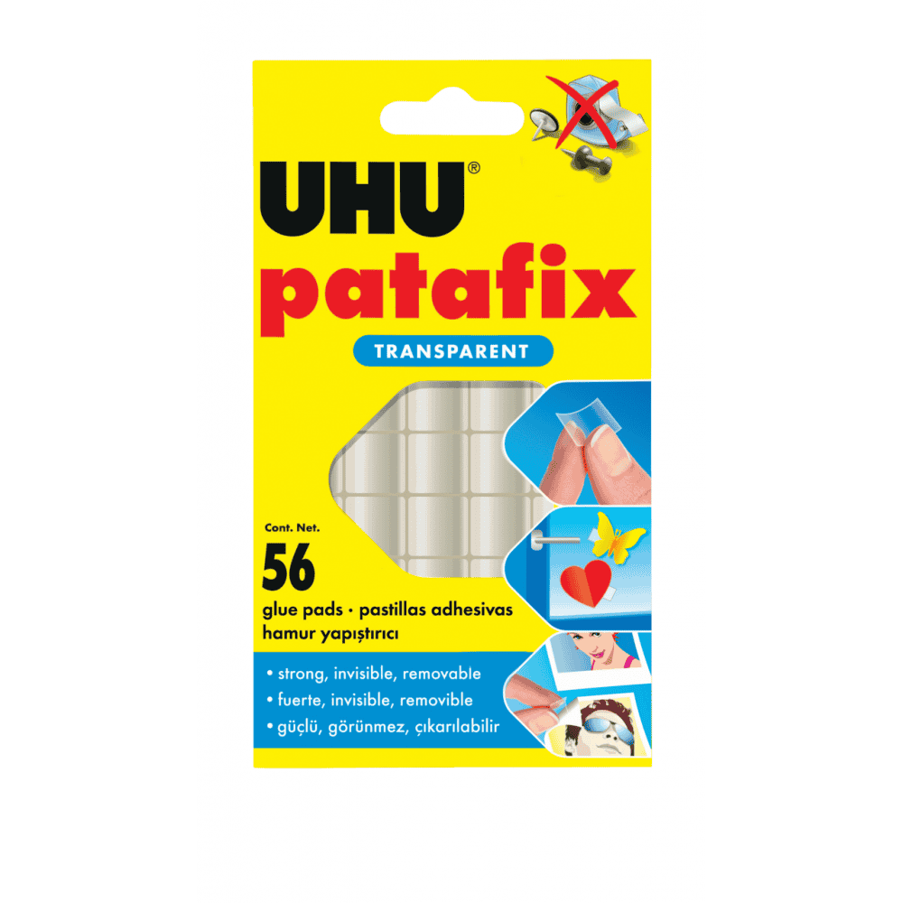 ΑΥΤΟΚΟΛΛΗΤΑ ΔΙΠΛΗΣ ΟΨΗΣ PATAFIX INVISIBLE 56ΤΕΜ UHU