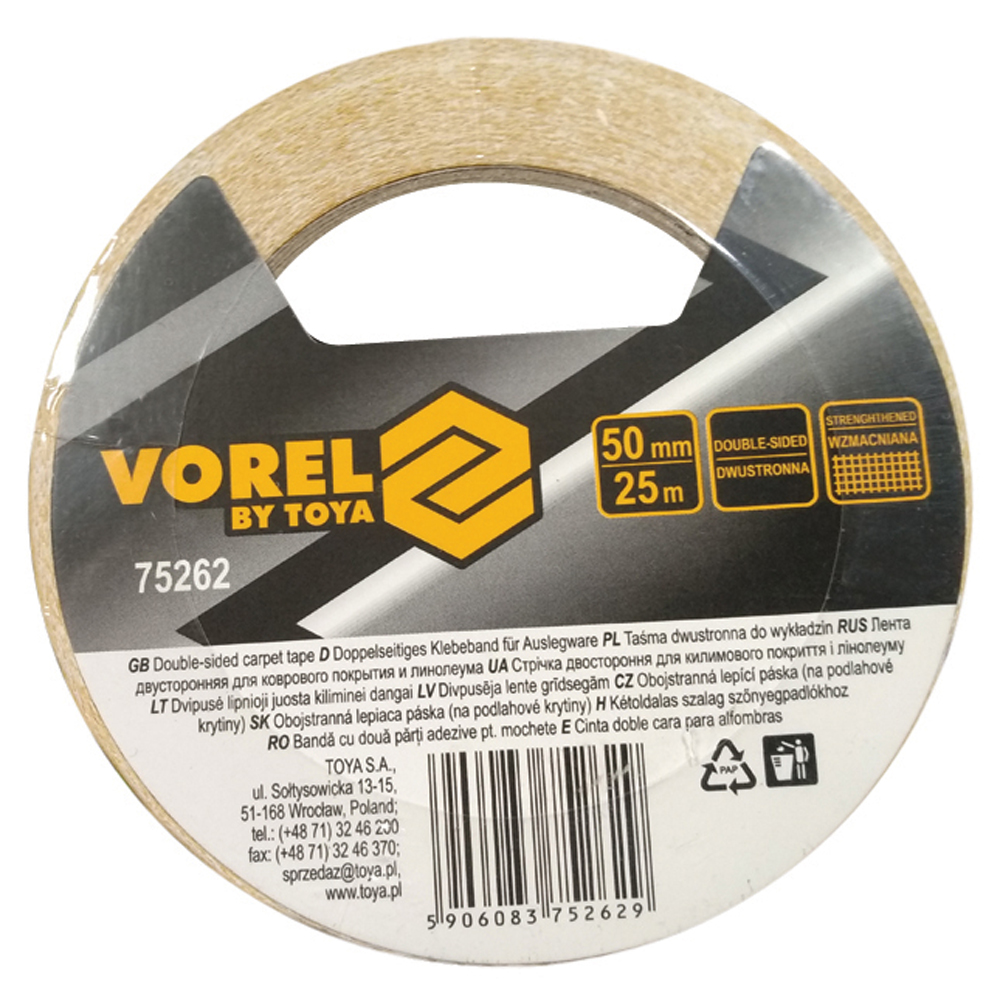 TAINIA ΔΙΠΛ ΟΨΗΣ ΧΑΛΙΩΝ VOREL - 25M-ΜΗΚΟΣ