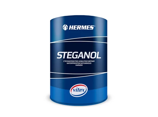 Steganol 5lt.- Ασφαλτικό Βερνίκι με Βάση την Οξειδωμένη Άσφαλτο
