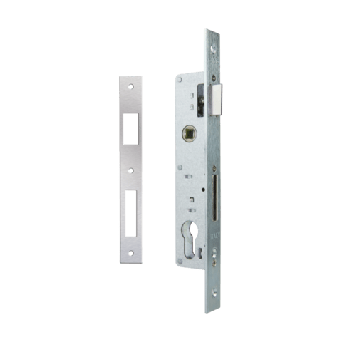 Κλειδαριά κυλίνδρου για μεταλλική πόρτα στενή 25/30/35mm, HUGO