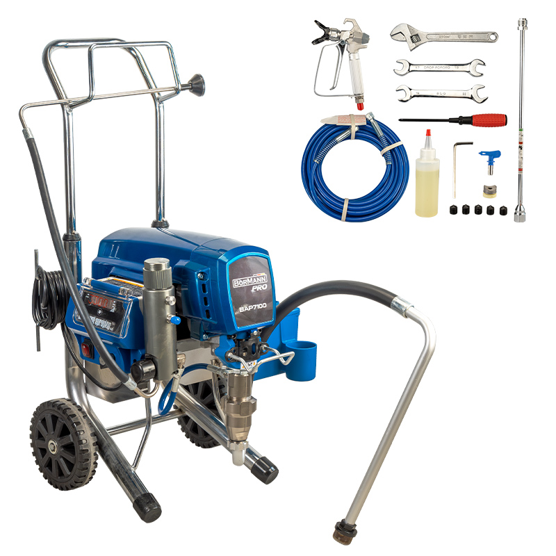 BORMANN Pro BAP7100 Ηλεκτρικό Πιστόλι Ψεκασμού Airless 4100W,5,5Lt/min,15m