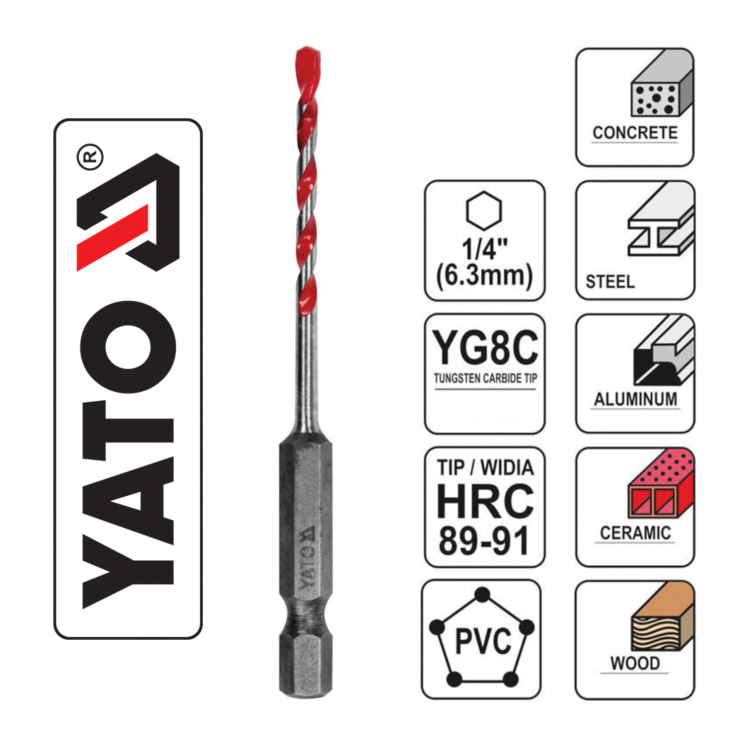 ΥΑΤΟ ΤΡΥΠΑΝΙ UNIVERSAL HEX - 7.0MM-ΔΙΑΜΕΤΡΟΣ