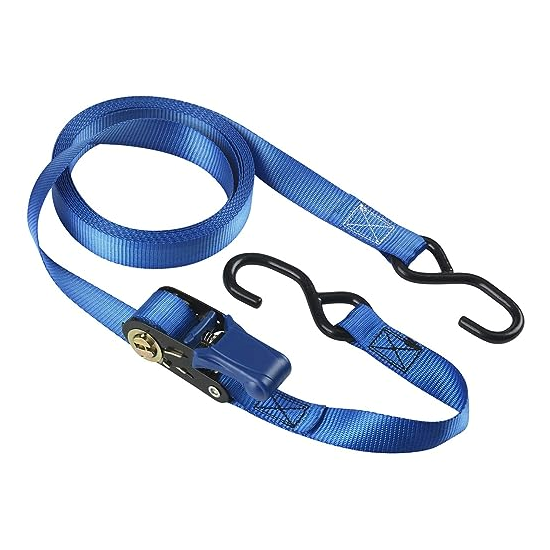 Ιμάντας με καστάνια & ατσάλινους γάντζους 5m x 25mm Μπλε