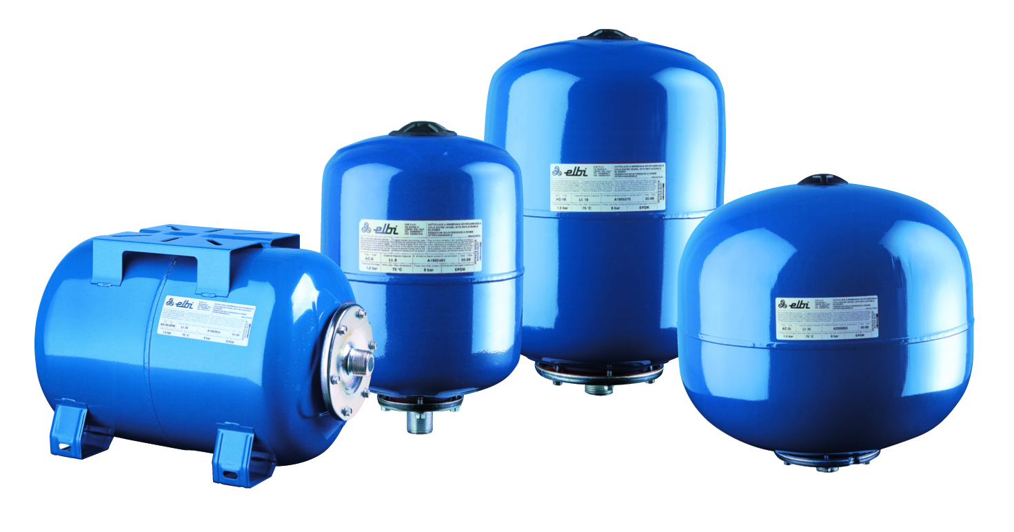 ΠΙΕΣΤΙΚΟ ΔΟΧΕΙΟ ΟΡΙΖΟΝΤΙΟ ΚΥΛΙΝΔΡΙΚΟ AC 25 GPM CE ELBI
