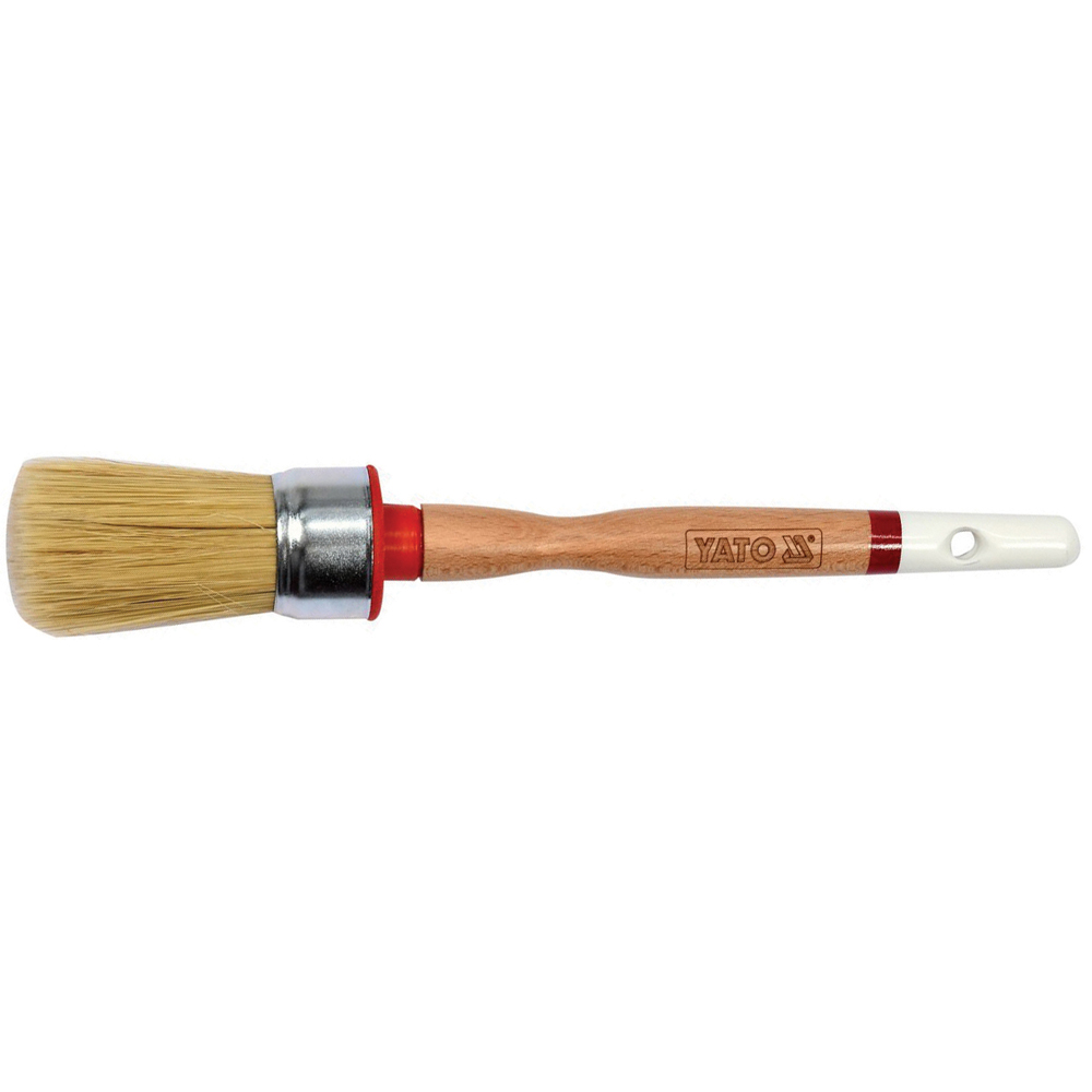 ΥΑΤΟ ΠΙΝΕΛΟ ΣΤΡΟΓΓΥΛΟ ΞΥΛ ΛΑΒΗ - 40.0MM-ΔΙΑΜΕΤΡΟΣ