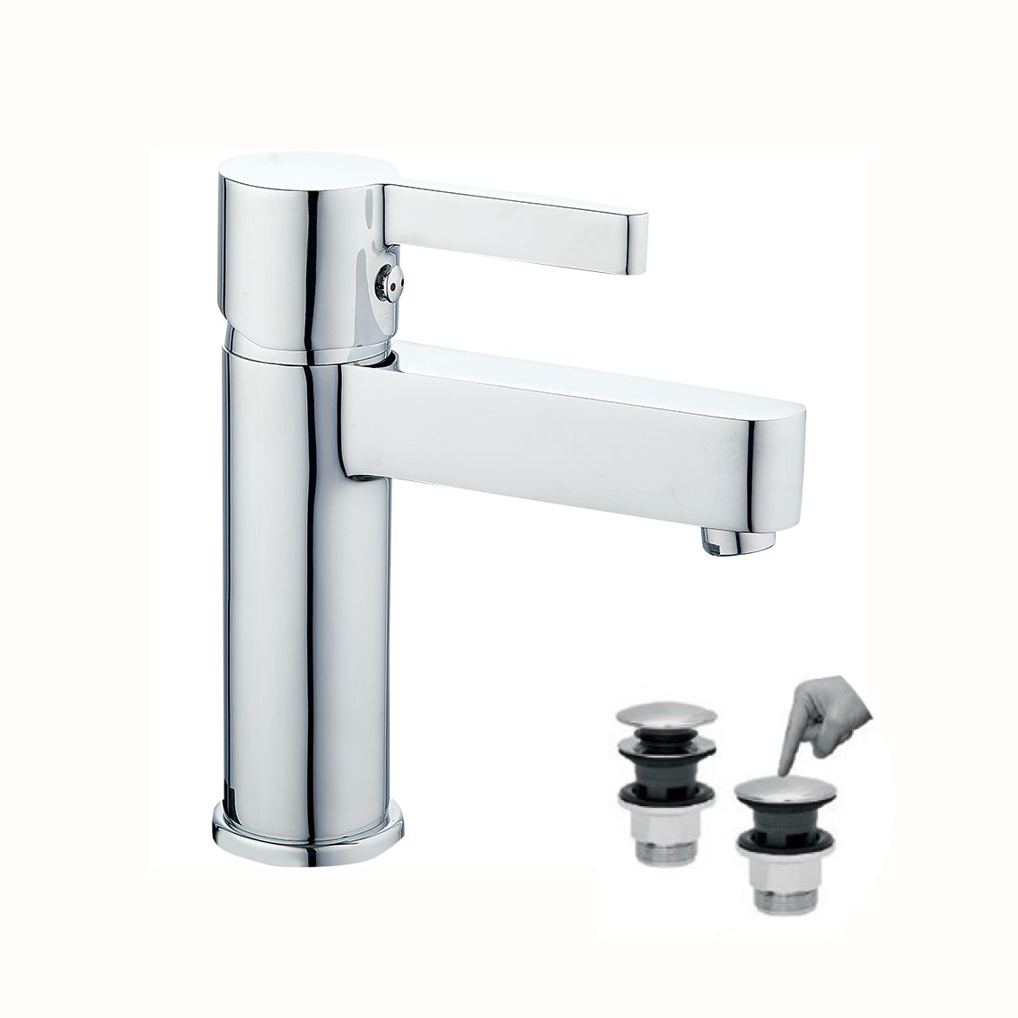 BORMANN BTW3375 Μπαταρία Νιπτήρα Violet, 35mm, Αναμεικτική, 720G, Με Pop Up