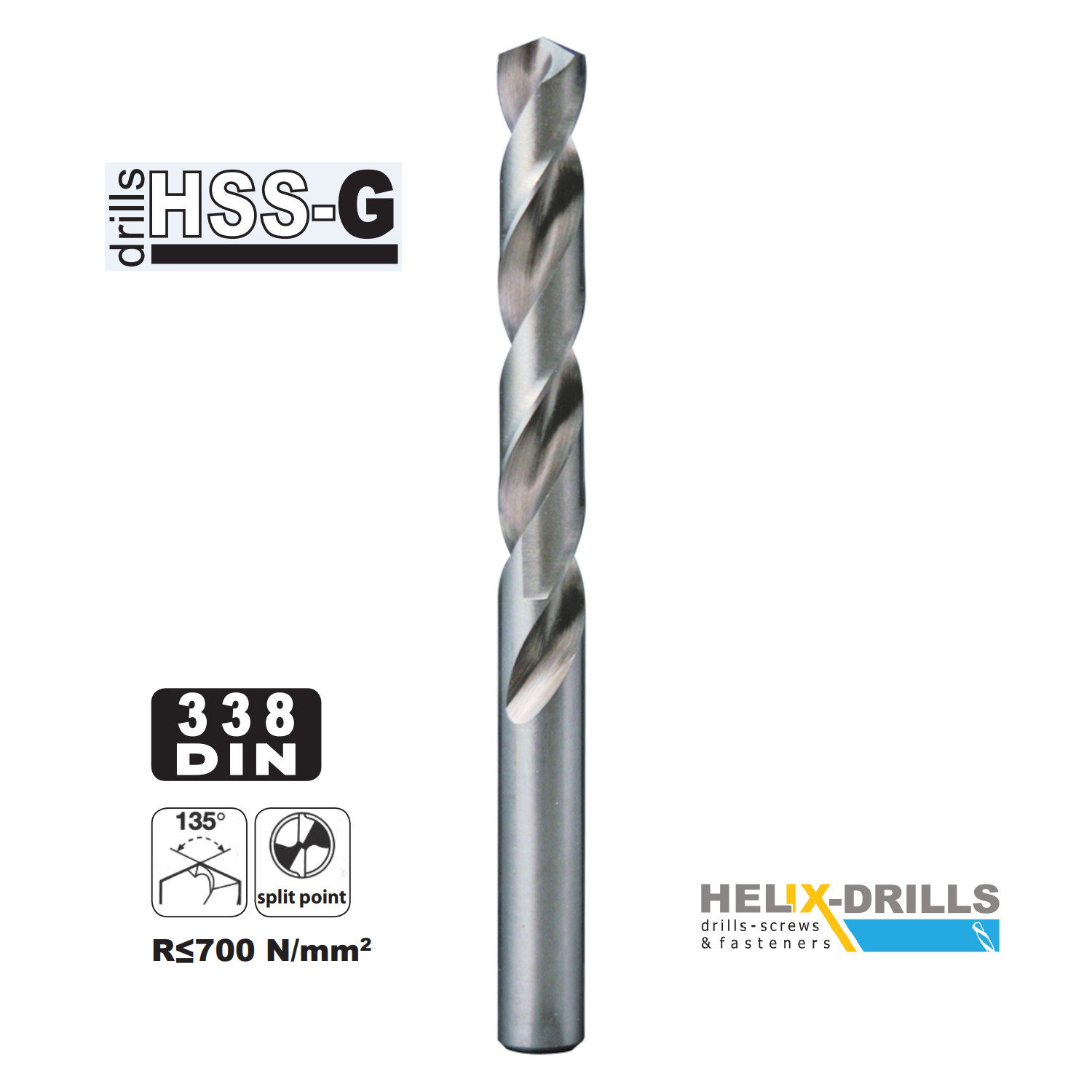 HELIX ΤΡΥΠΑΝΙ ΣΙΔΗΡΟΥ HSS-G DIN 338 - 5.0MM-ΜΕΓΕΘΟΣ