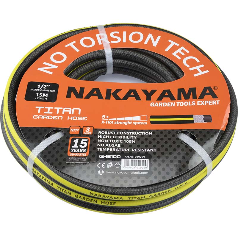 Λάστιχο Titan 3 Επιστρώσεις 50m 5/8″, NAKAYAMA GH6600