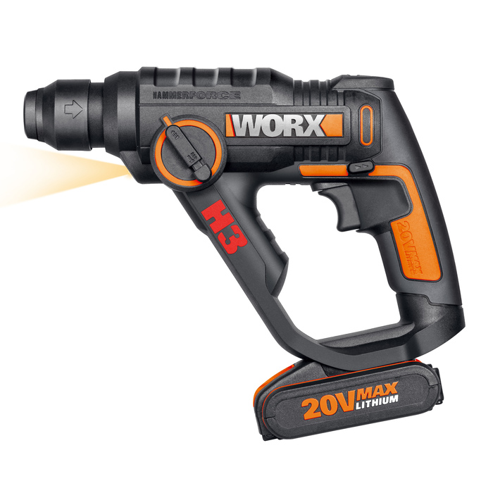 ΠΝΕΥΜΑΤΙΚΟ ΠΙΣΤΟΛΕΤΟ ΜΠΑΤΑΡΙΑΣ 20V WORX + Μπαταρία 2.0 Ah + Φορτιστής
