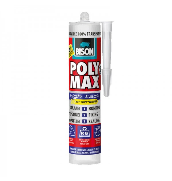 POLY MAX CRYSTAL CLEAR EXPRESS ΦΥΣΙΓΓΑ 300GR BISON