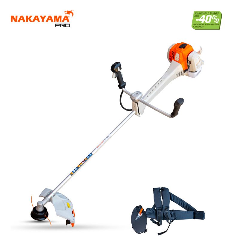 NAKAYAMA Pro PB7700 Θαμνοκοπτικό Βενζίνης 3Hp, 63,3cc Με Αντιδόνηση