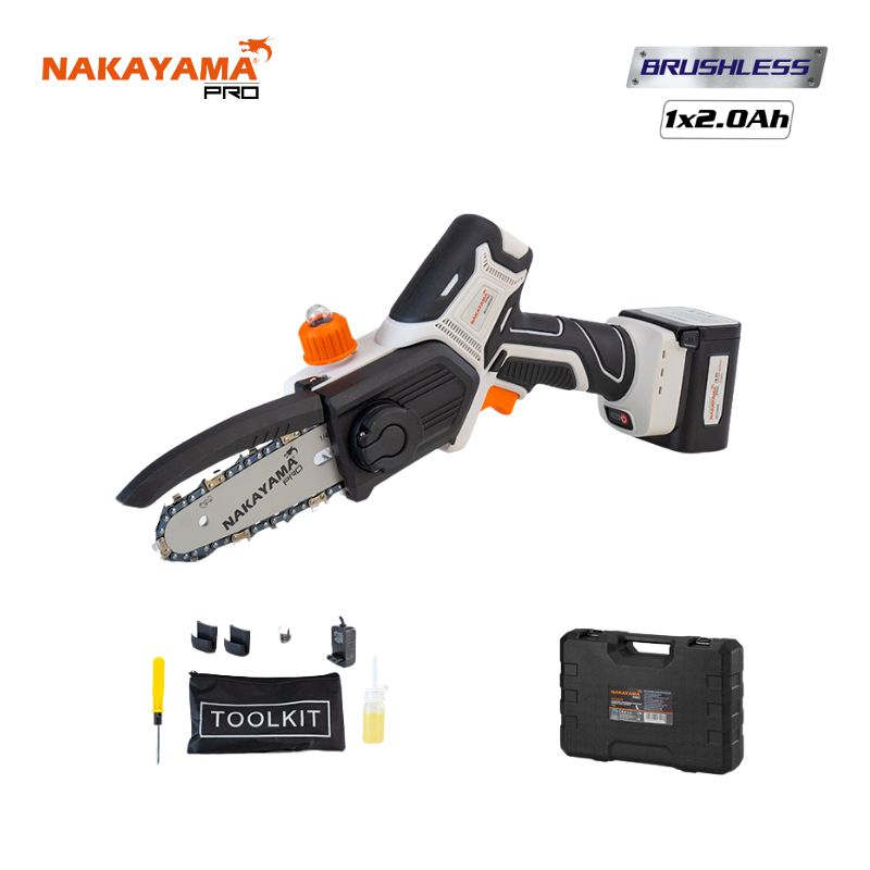 NAKAYAMA Pro EC1500 Κλαδευτικό Αλυσοπρίονο Μπαταρίας 16.8V,Brushless,Li-Ion,Λάμα 13cm,880gr