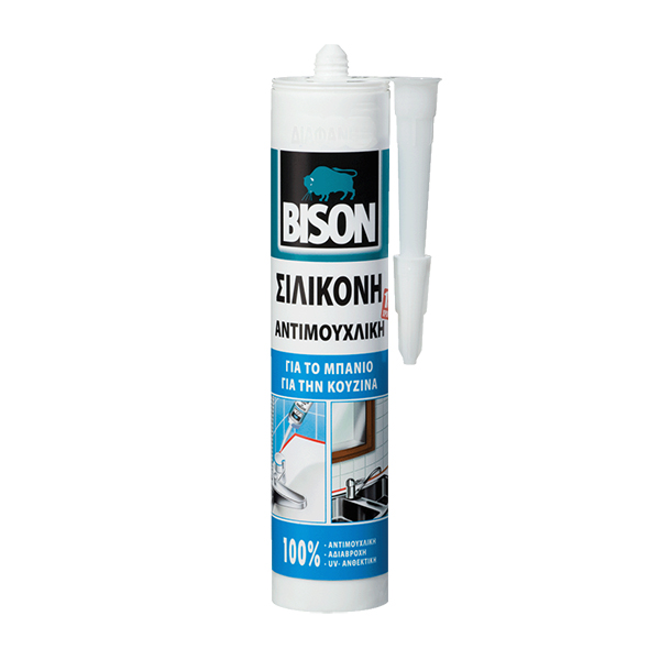 ΣΙΛΙΚΟΝΗ ΑΝΤΙΜΟΥΧΛΙΚΗ ΛΕΥΚΗ 280ml BISON