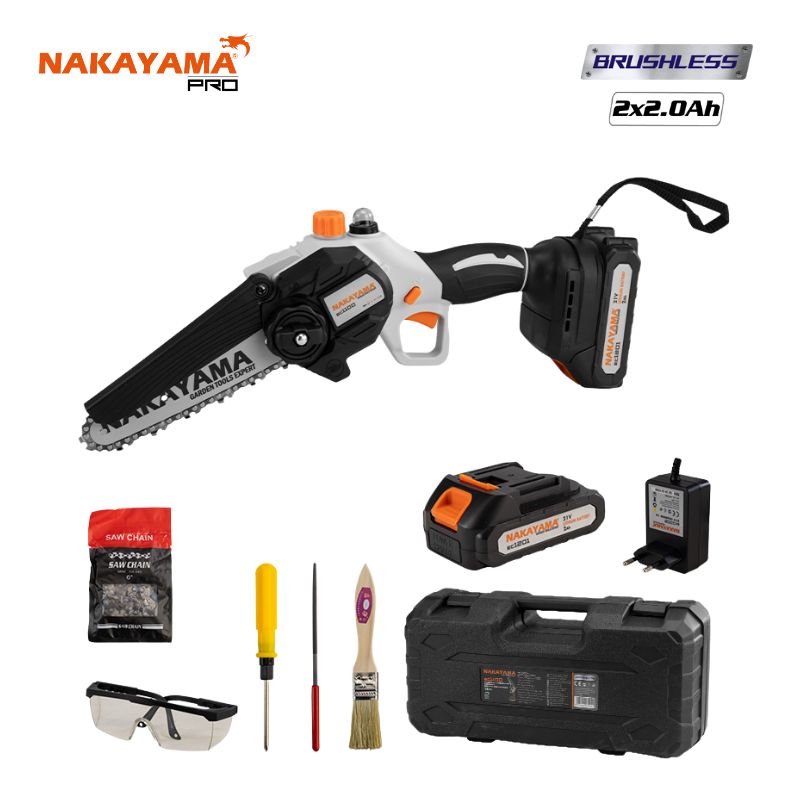 NAKAYAMA EC1100 Κλαδευτικό Αλυσοπρίονο Μπαταρίας 21V,Brushless,Λάμα 15cm,1kg