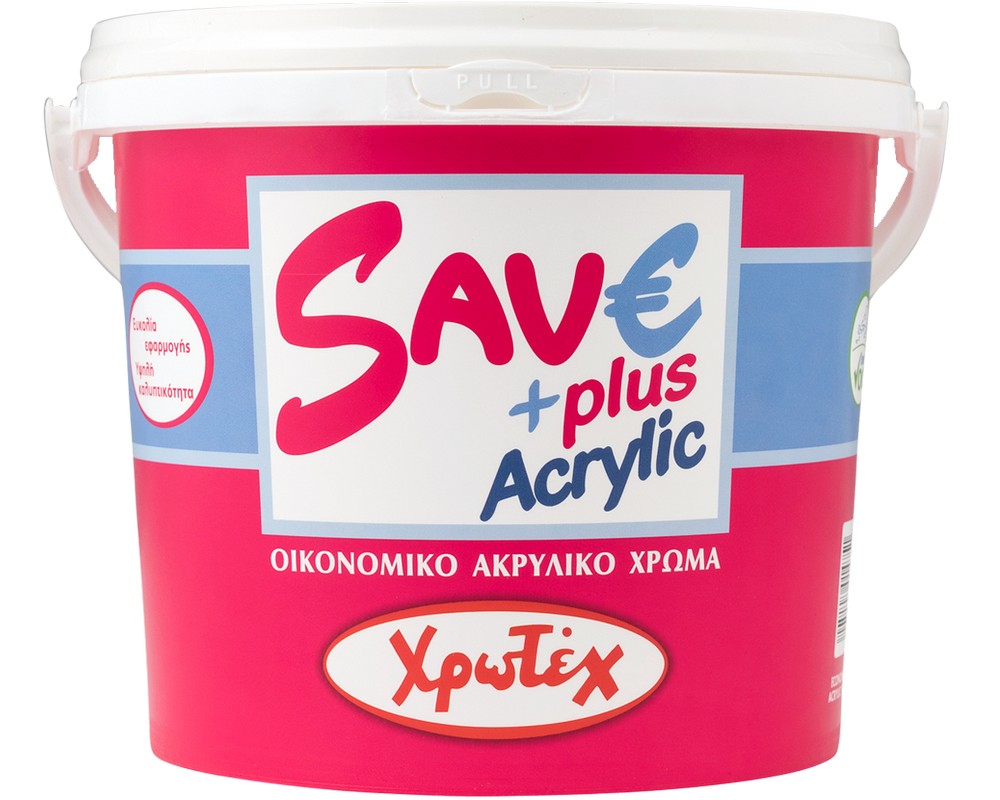 SAVE PLUS ACRYLIC 9Lt Ακρυλικό χρώμα Χρωτέχ