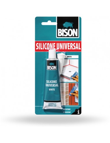 SILICONE UNIVERSAL ΛΕΥΚΗ 60ml blister BISON