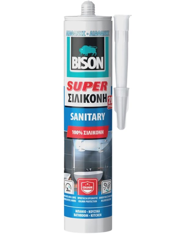 ΣΙΛΙΚΟΝΗ SUPER ΑΝΤΙΜΟΥΧΛΙΚΗ ΔΙΑΦΑΝΗ 280ml (ΜΠΑΝΙΟ) BISON